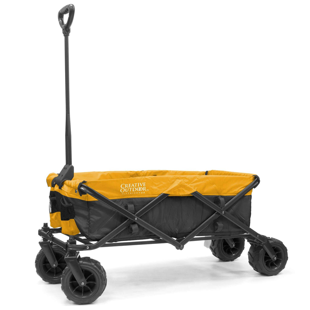 Black/Yellow All-Terrain Folding Wagon J7642