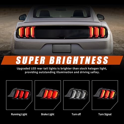 LED Tail Lights for Ford Mustang 2015-2023 U8139