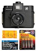 120 Medium Format Film Camera with Built-in Flash and Black and White Film X382878
