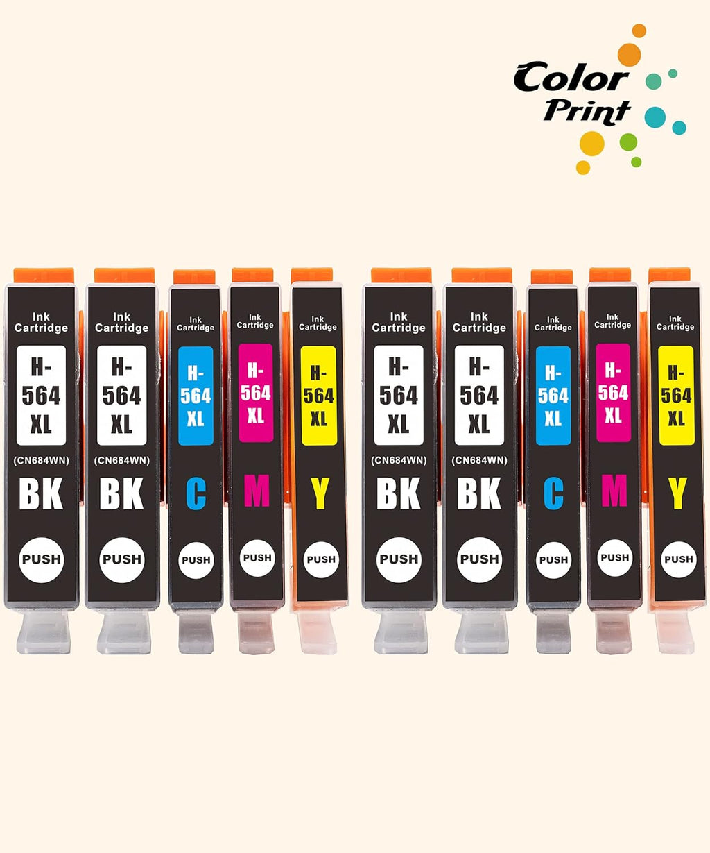 Compatible Ink Cartridge Replacement 10-Pack for DeskJet Officejet Printer N817