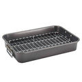 Nonstick 11-inch x 15-inch Roaster with Flat Rack L946382