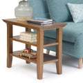Light Golden Brown Wood Side Table I896