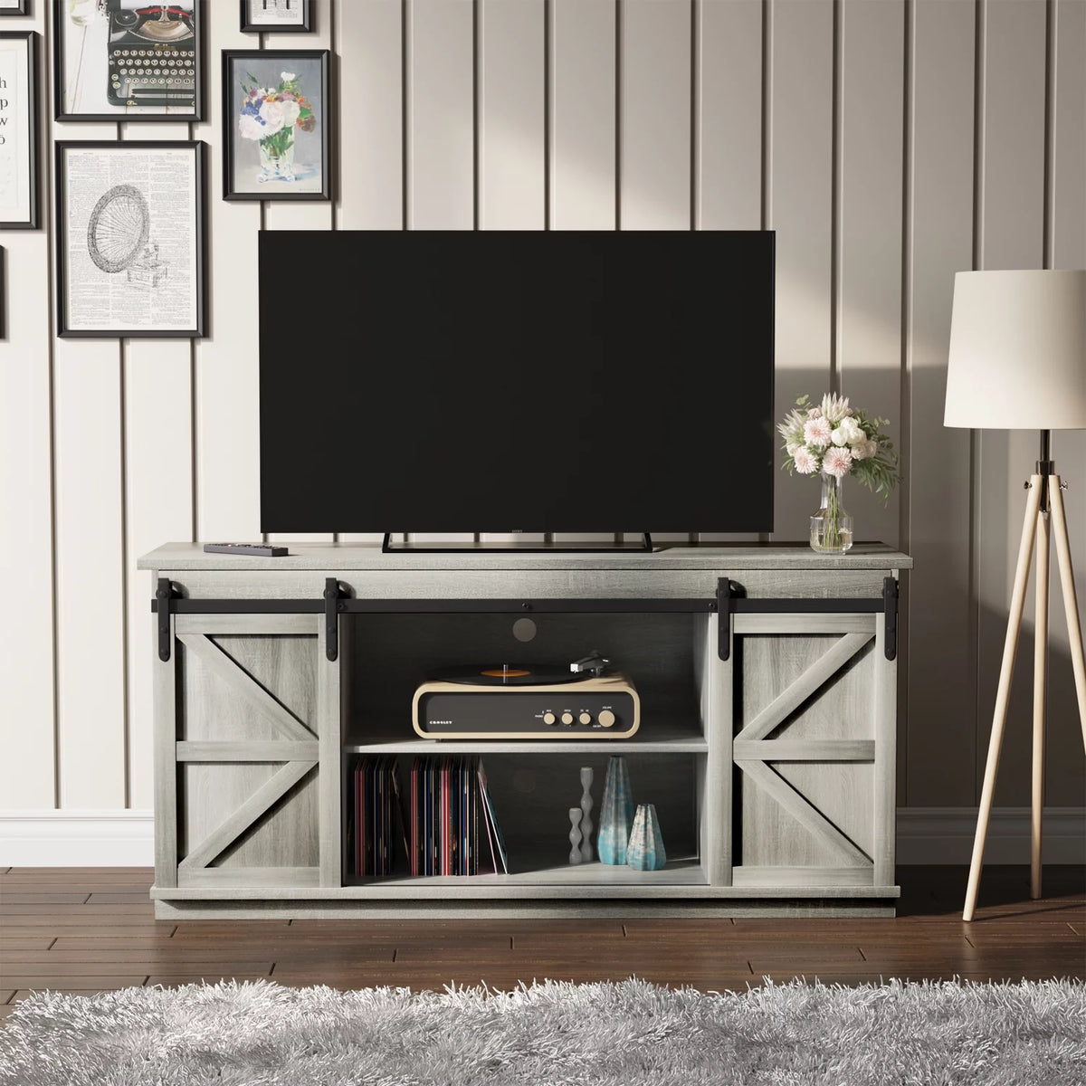 White TV Stand R34078
