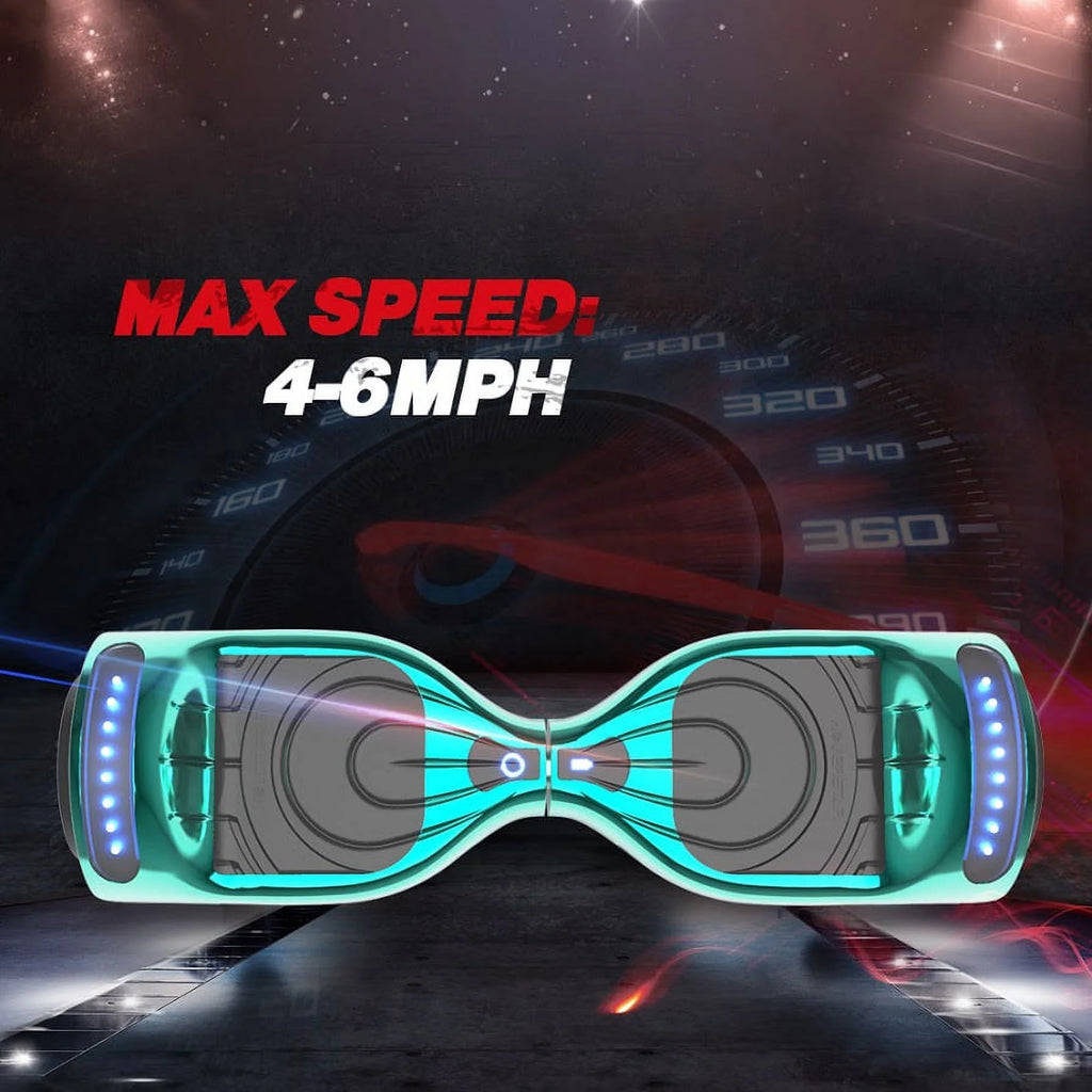 Two-Wheel Self Balancing Electric Scooter 6.5 In. with Bluetooth Speaker and LED Light F393