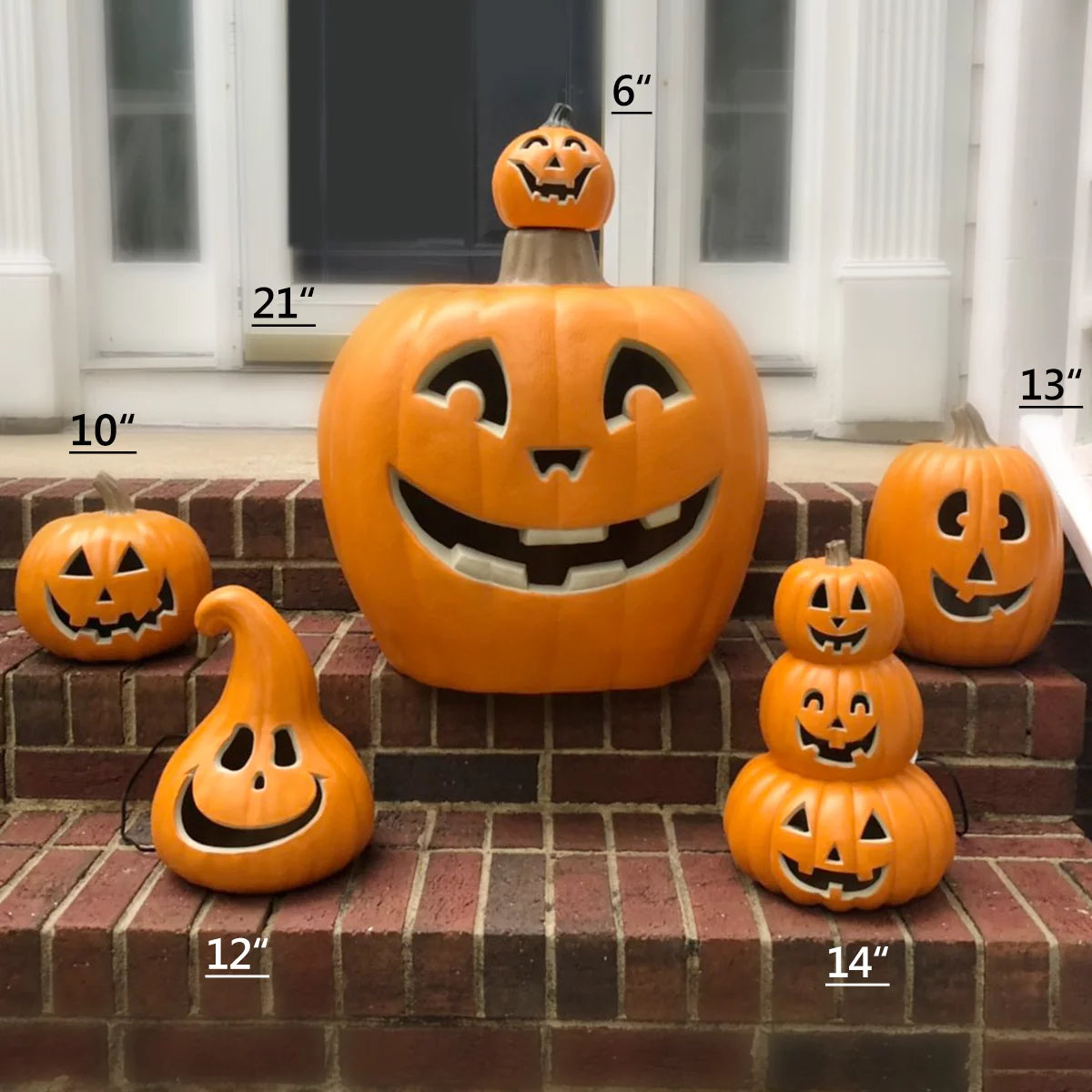 21 in Pre-lit LED Jack O Lantern Pumpkin Lantern Q55242