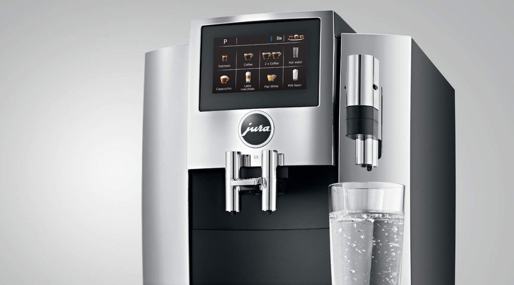 Chrome Automatic Coffee Machine, 64 ounces, white V811