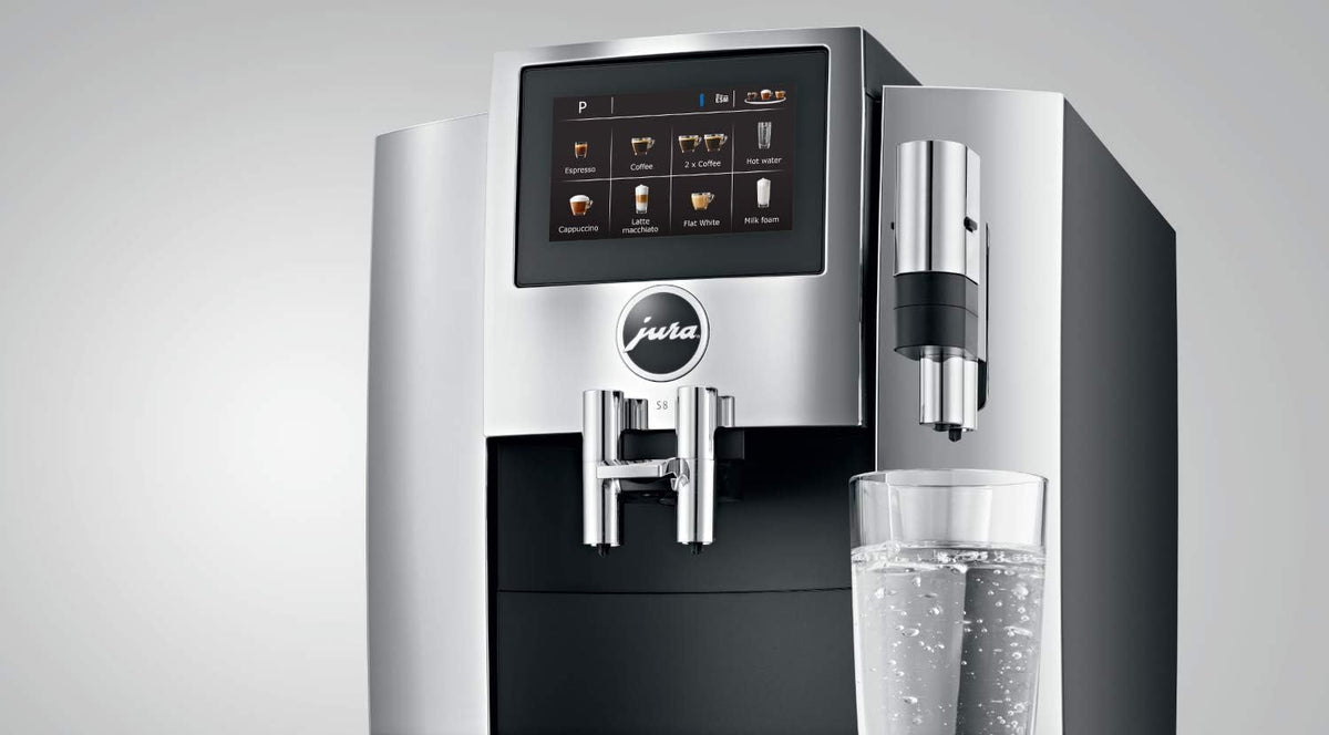 Chrome Automatic Coffee Machine, 64 ounces, white V811