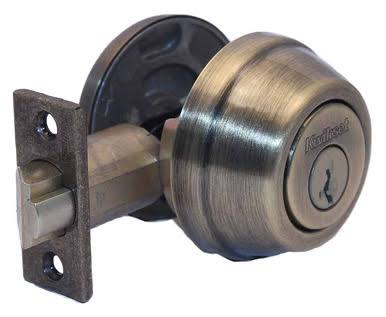 Antique Brass Single Cylinder Deadbolt I734