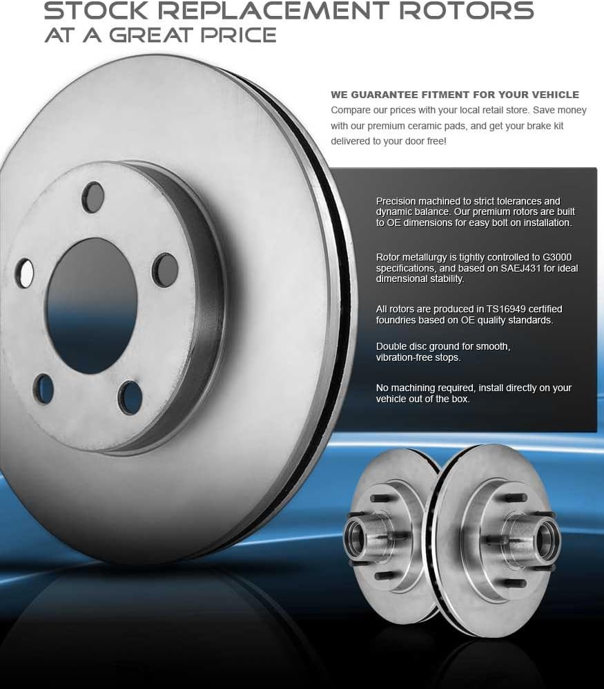256 mm Brake Rotors Set Pack of 2 N2462