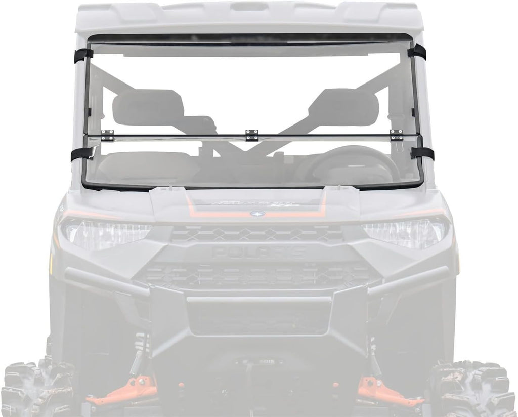 Flip Down Front Windshield, 1/4" Polycarbonate L2395