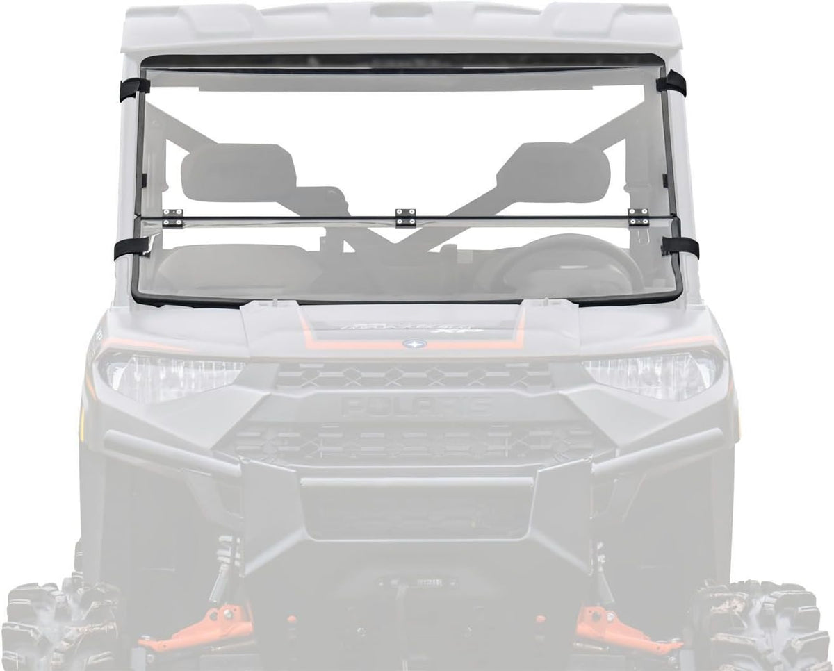 Flip Down Front Windshield, 1/4" Polycarbonate L2395