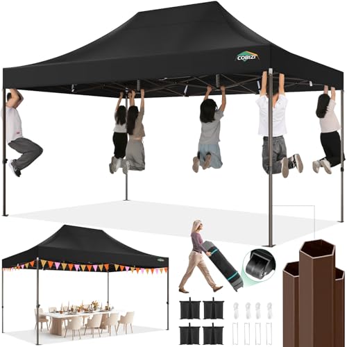 10x20 Pop up Canopy Tent with 6 Sidewalls and Roller Bag E34868