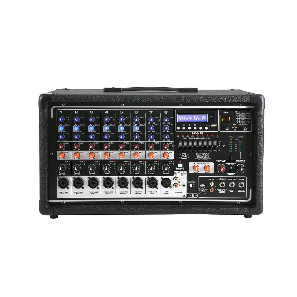 8-Channel 400W Powered PA Head with Bluetooth W184