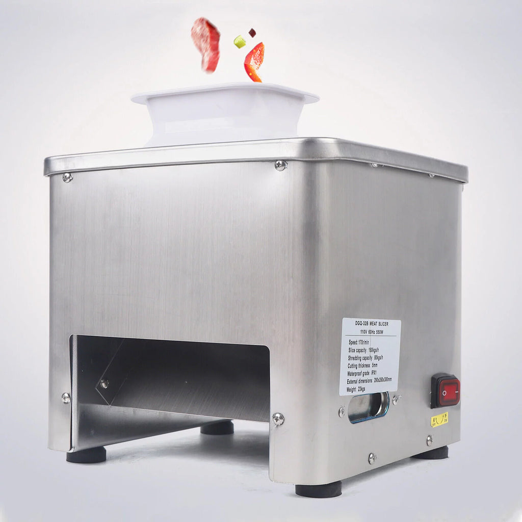 110V Stainless Electric Meat Slicer N458