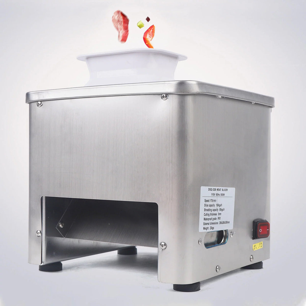 110V Stainless Electric Meat Slicer N458