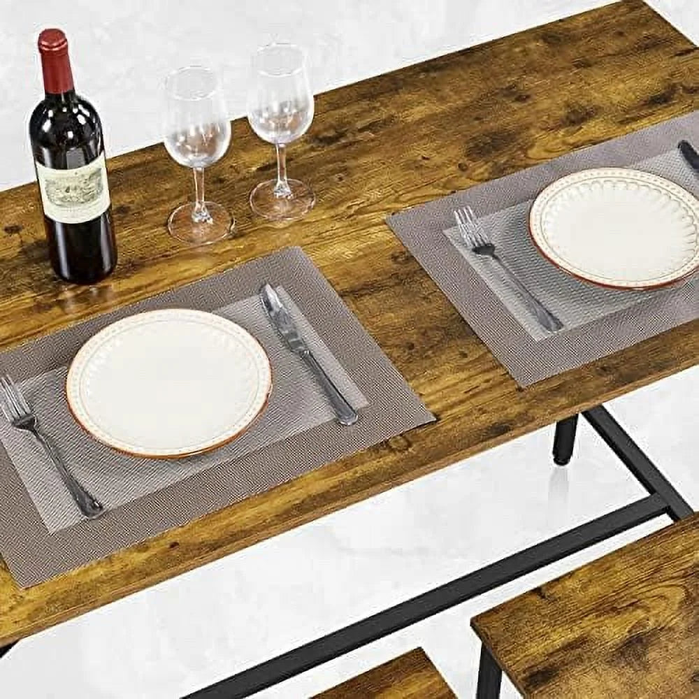 3 Piece Counter Height Table with Stools Set of 2 A7730