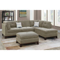 Camel Chenille Sectional Sofa I328339