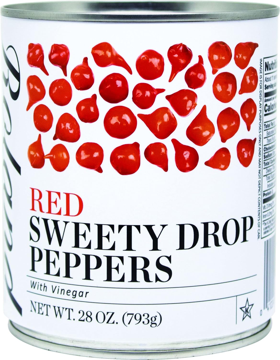Red Sweety Drop Peppers, 28-Ounce Can Y1676