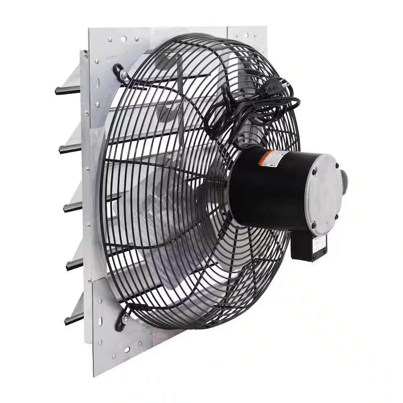 3340 CFM Shutter Exhaust Fan Wall Mounted L8825