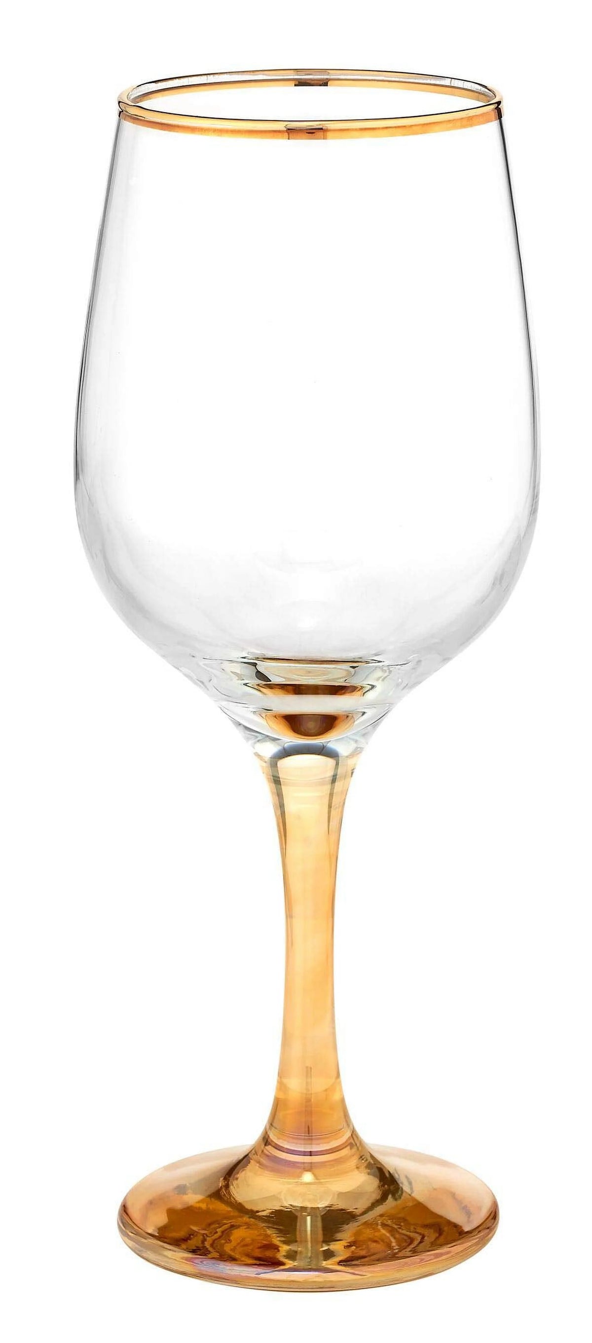 Set of 4 Italian Crystal Wine Water Beverage Glasses W365779