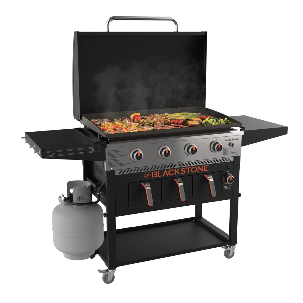 4-Burner Propane Griddle with Air Fryer and Hood R250488