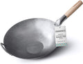 Flat Bottom Carbon Steel Wok Pan 14 Pack of 2 E601