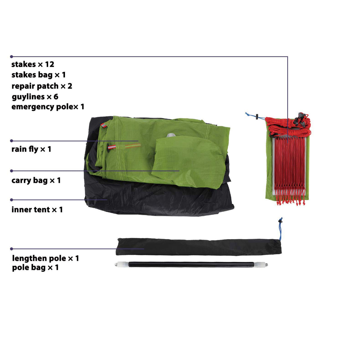 3 Person Ultralight Waterproof Camping Tent A510