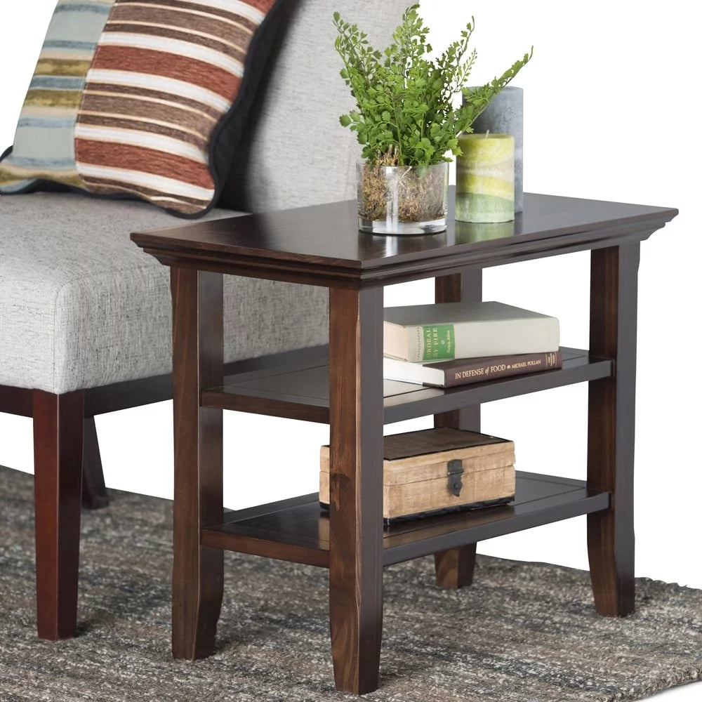 Light Golden Brown Wood Side Table I896