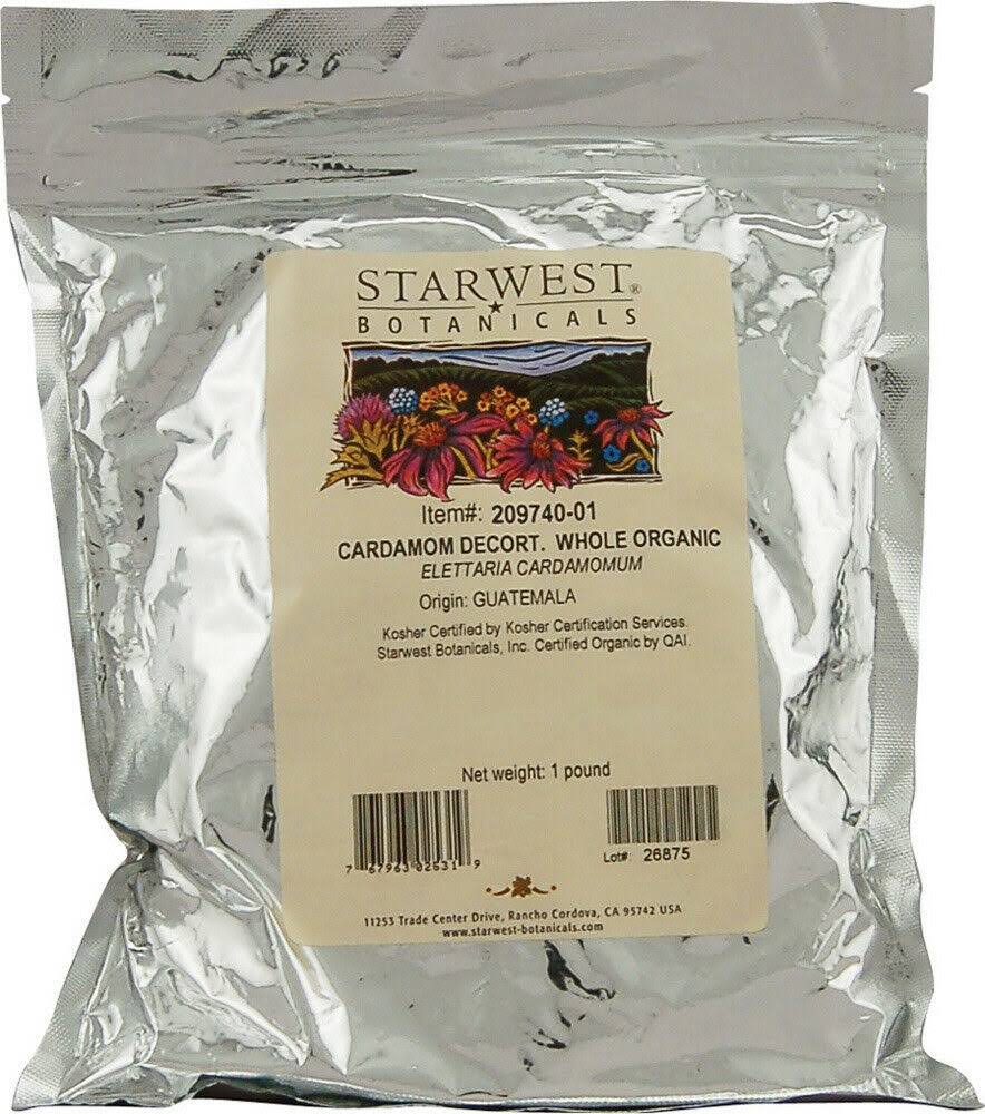 Organic Cardamom Decorticated 1 lb D501