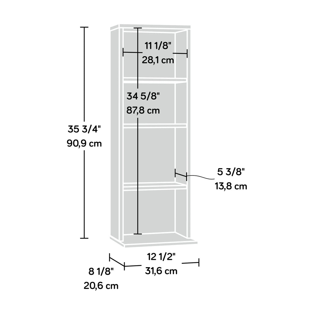 Multimedia Storage Tower, Cinnamon Cherry Finish X62172