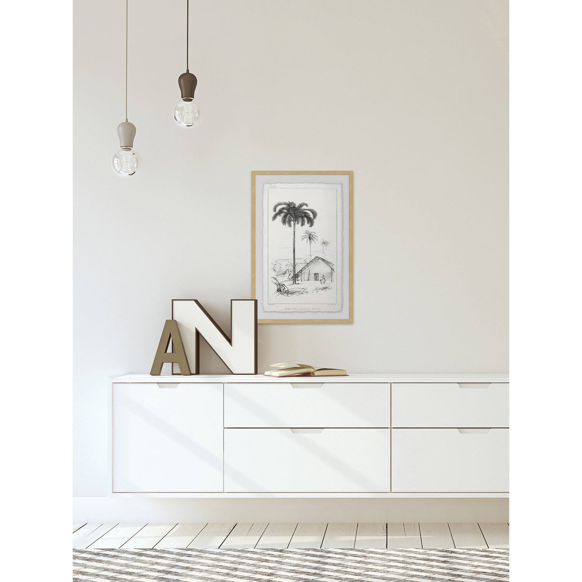 Gray 24 x 36 Framed Giclee Painting B364297