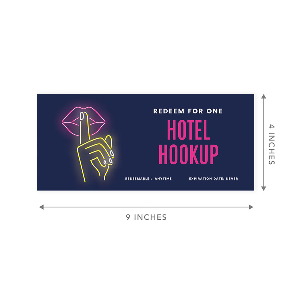 16-Pk Neon Lips Love Coupons T954357