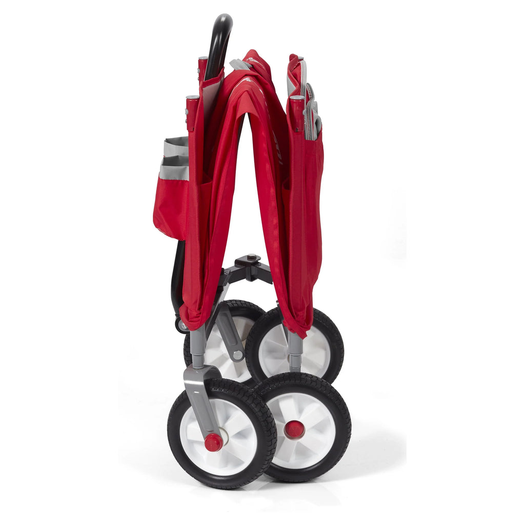 3-in-1 Folding Kids Wagon with Canopy, Red A87427