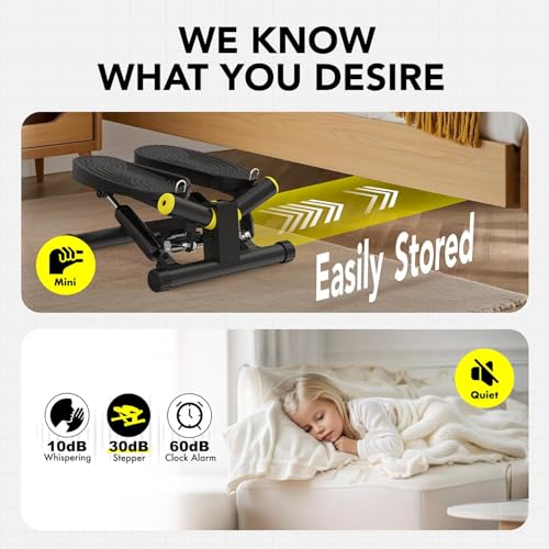 Mini Twist Stepper with 330LBS Weight Capacity O79488
