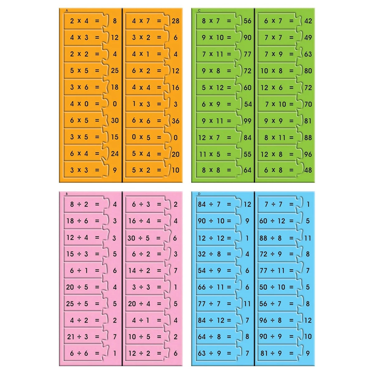 80 Self-Correcting Pieces Educational Puzzle Set J381066
