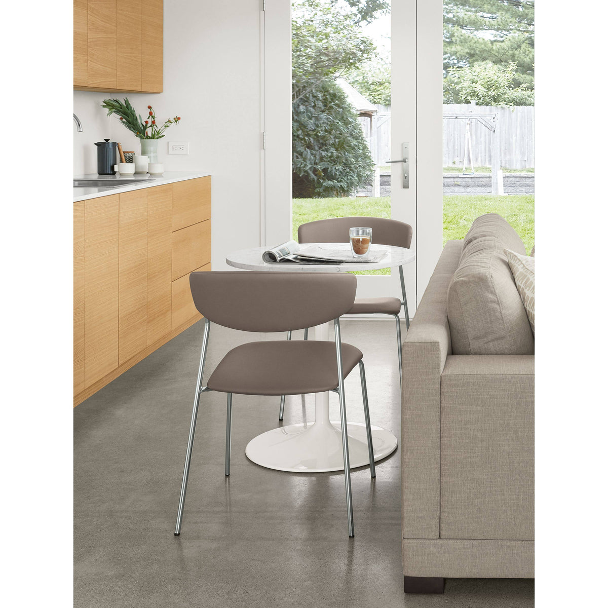 Grey Round Table 27 Diameter Q1250