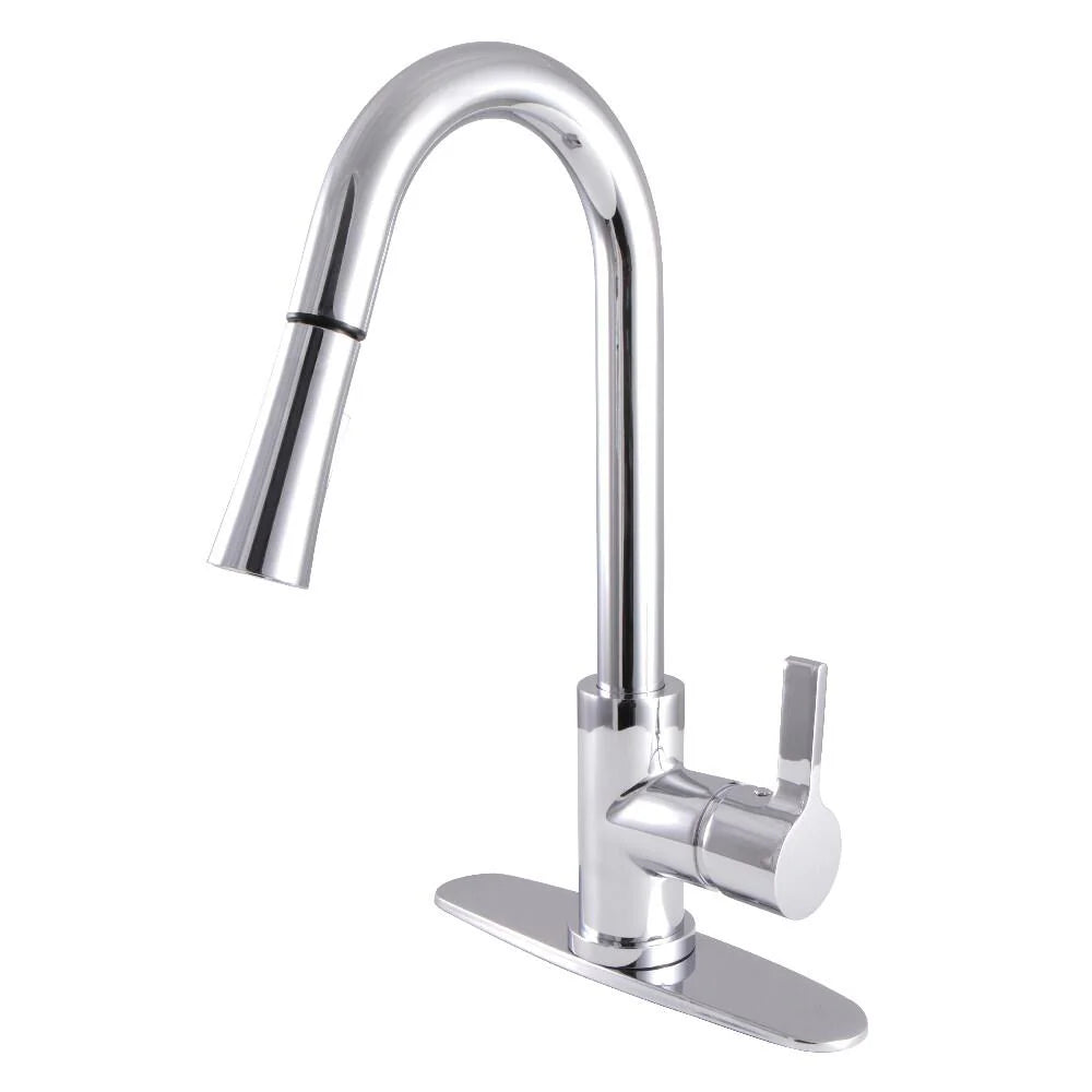 Pull-Down Sprayer Kitchen Faucet In Polished Chrome J761