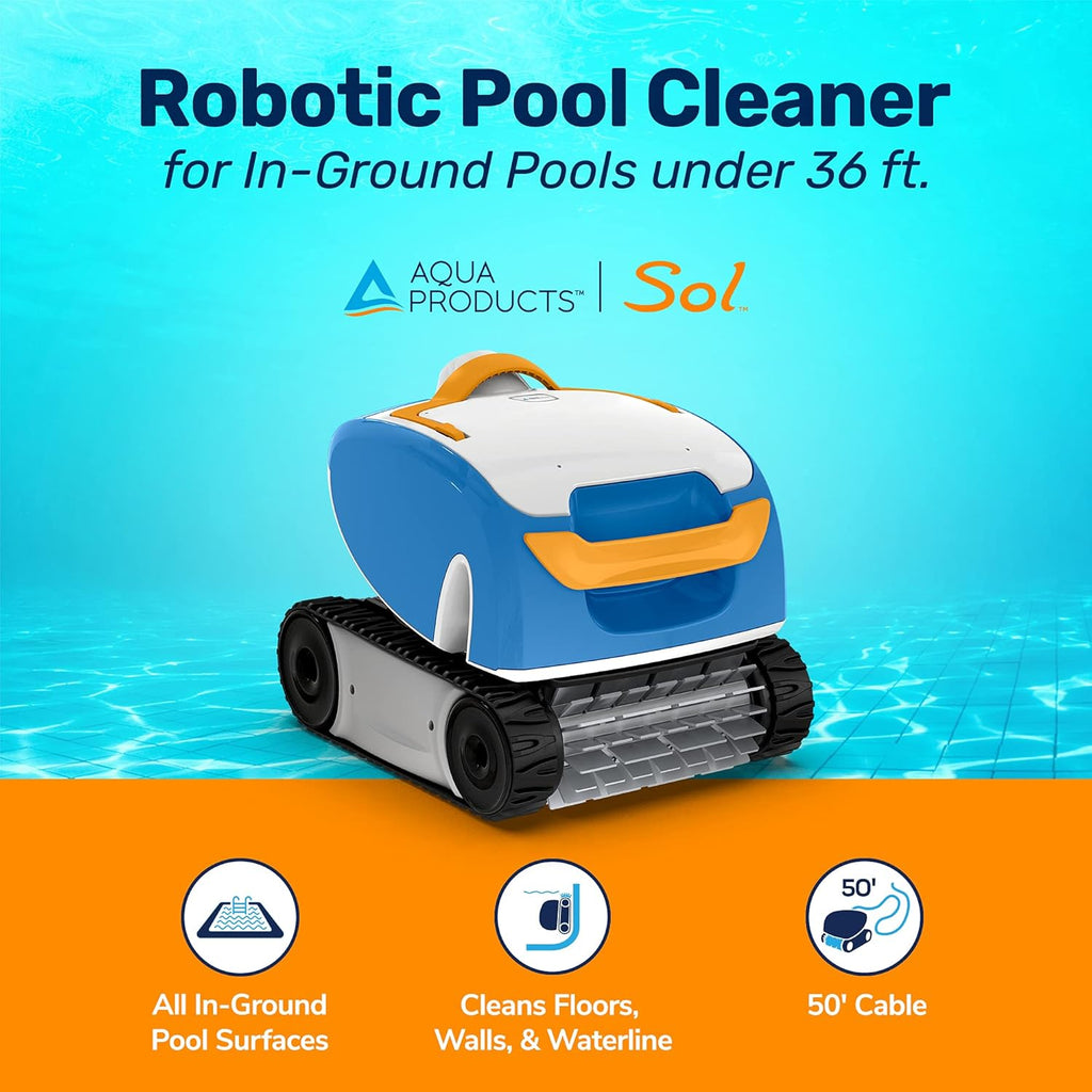 Robotic Pool Cleaner with 50ft Cable Y985342