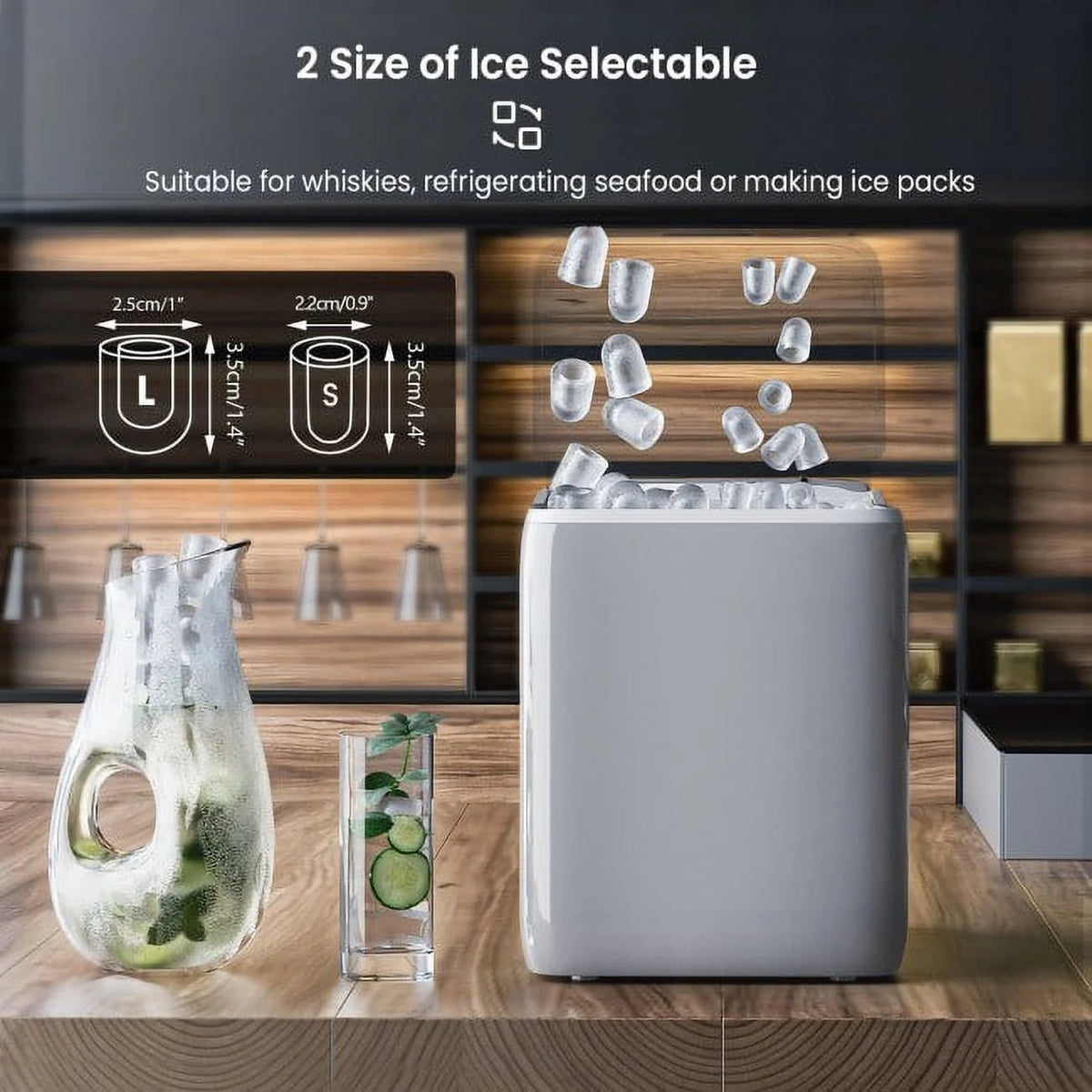 Portable Ice Maker, 44 lbs I71012