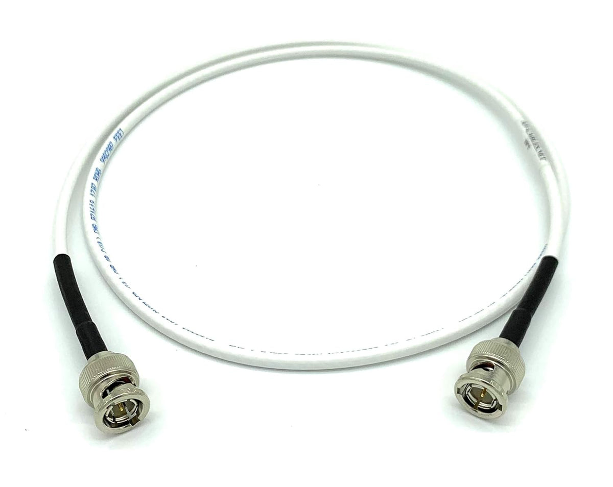 3G/6G HD SDI Mini RG59 BNC Cable 15ft Red S1439