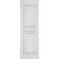 18 in. x 33 in. Primed Western Red Cedar Raised Panel Shutters Pair C672356