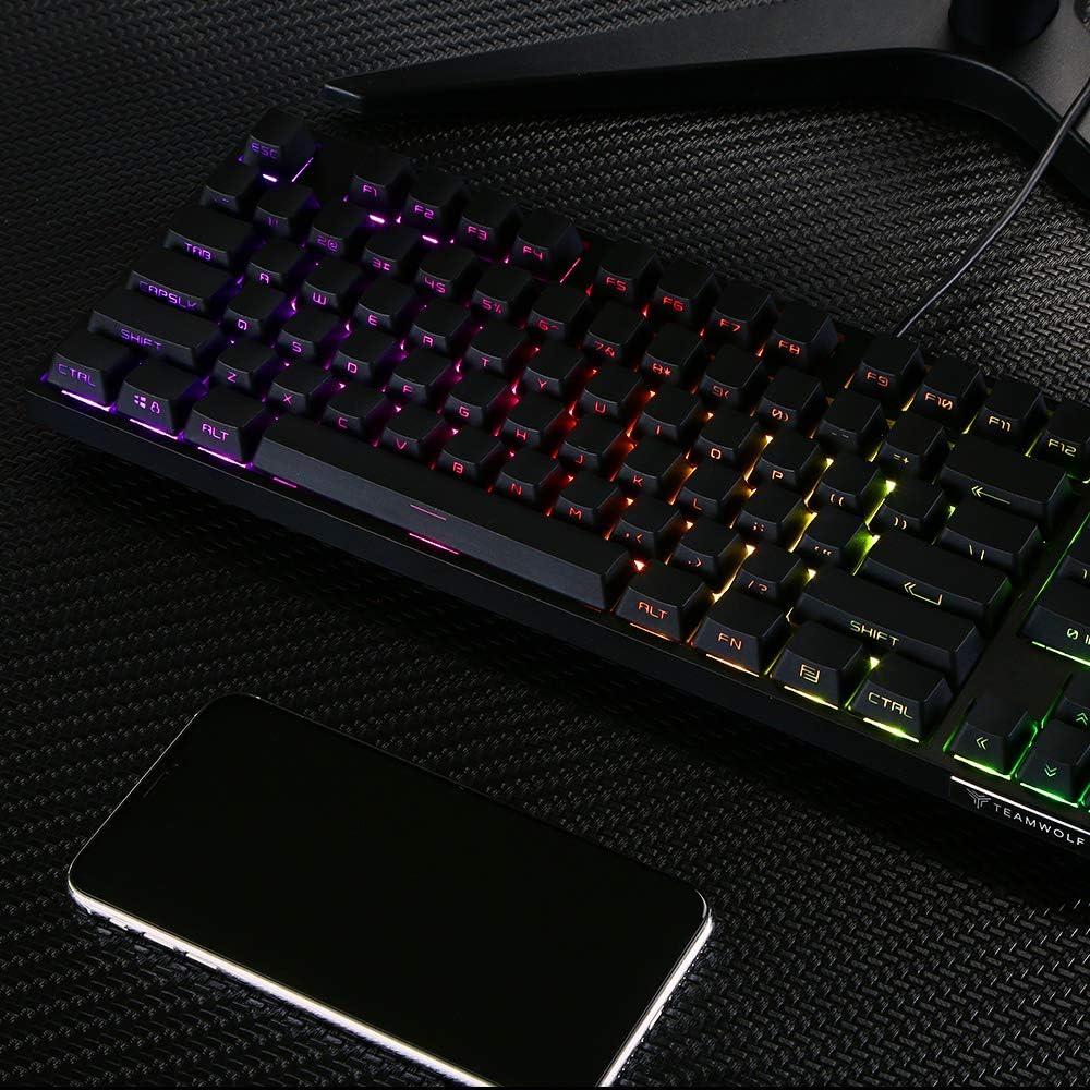 89 Keys Mechanical Gaming Keyboard with Cherry MX Blue Switch P324