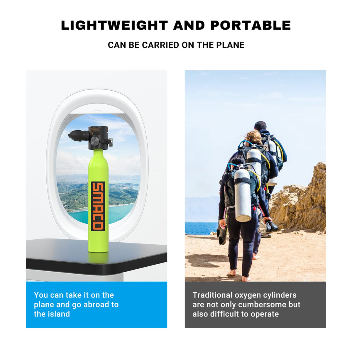 Green 0.5L Mini Scuba Tank T836382