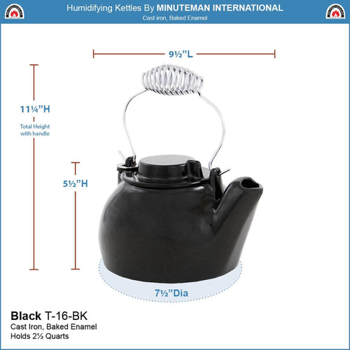 2.5 Quart Cast Iron Humidifying Kettle H9168