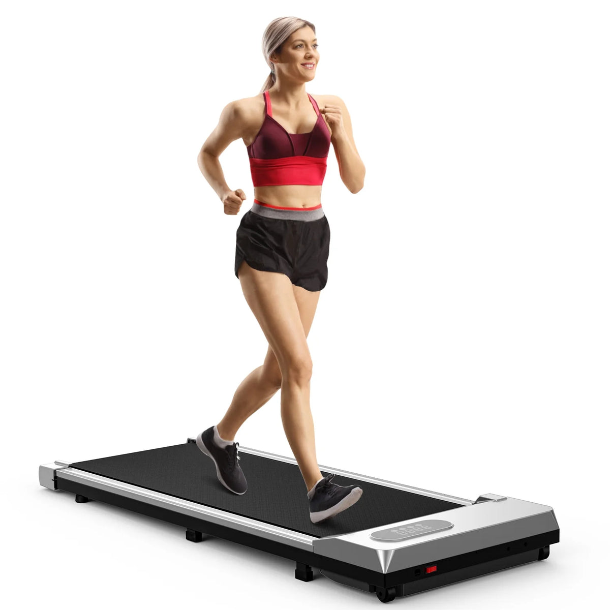2 in 1 Under Desk Treadmill with Remote Control and LCD Display O8994