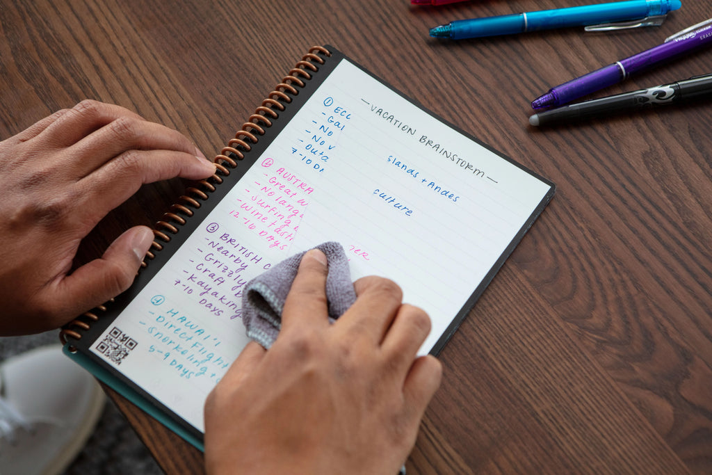 Reusable Smart Spiral Notebook, Executive Size Eco-friendly Planner U9169
