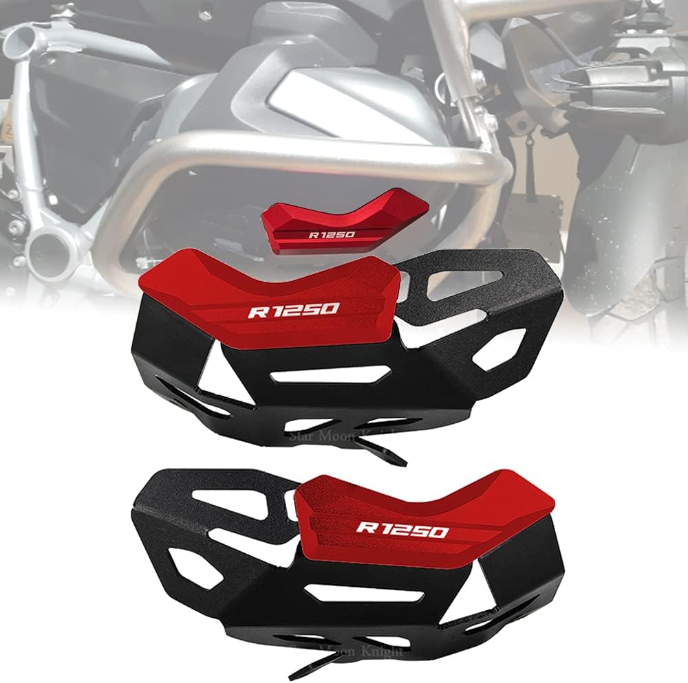 Black-red Engine Guard Protector Cover O57175