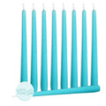 Turquoise Dripless Taper Candles, 100 Pack X2511