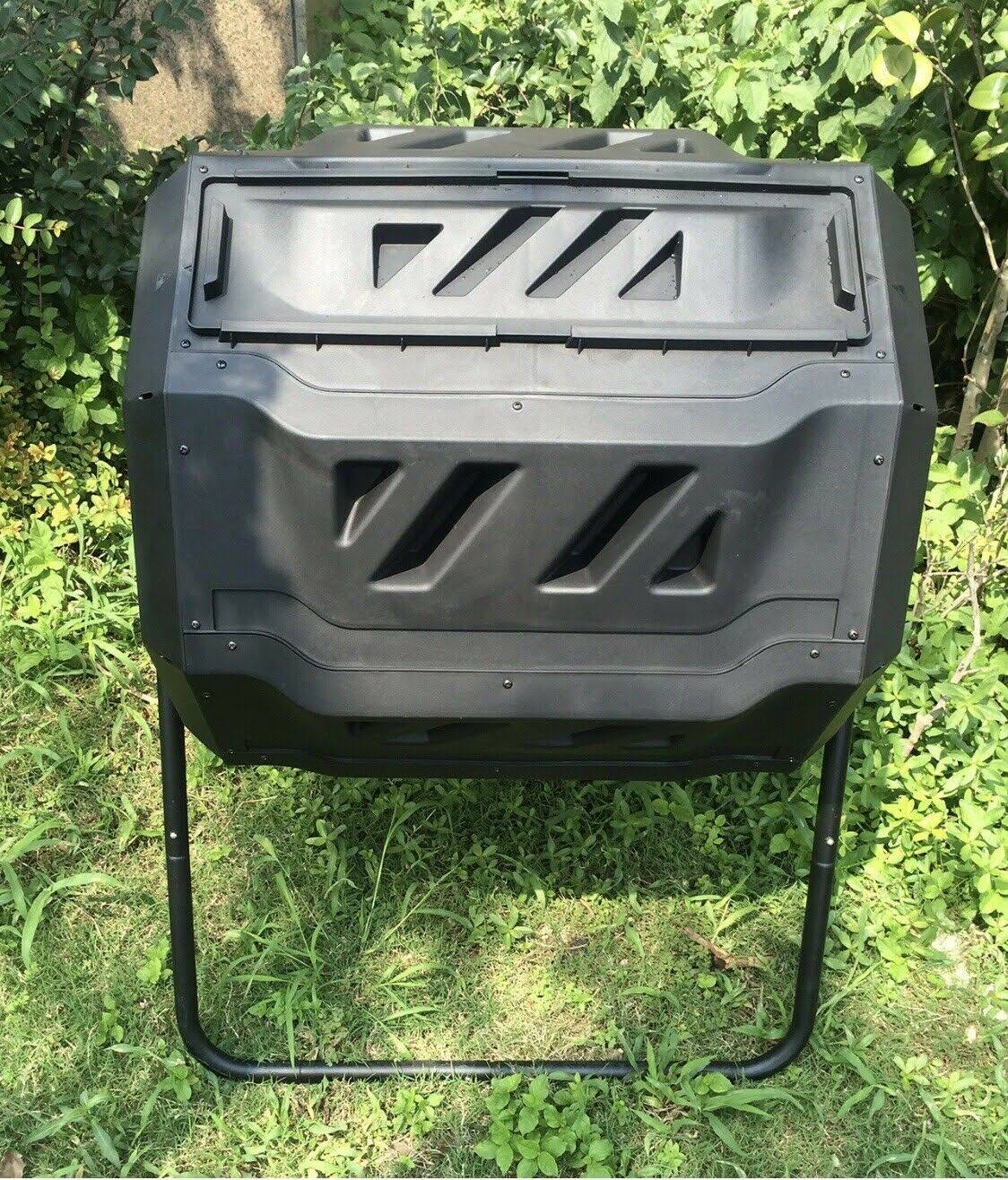 42 Gallon 2-Chamber Tumbling Composter C6672