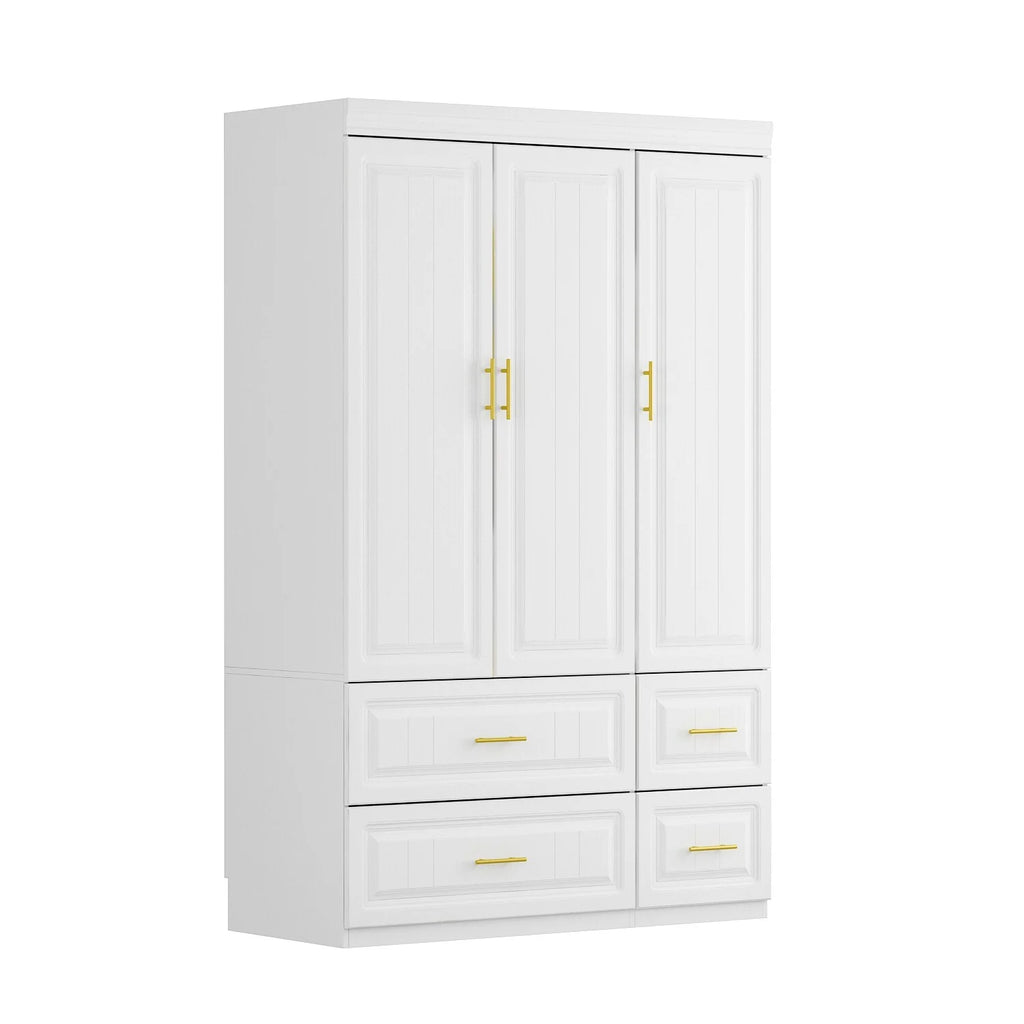 Wooden Wardrobe Armoire with Storage Cabinet Q486344